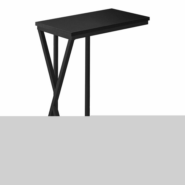 Daphnes Dinnette 10.25 x 18.5 x 25 in. Accent Table - Black & Black Metal DA2618239